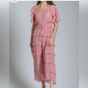 APNY Ruffle & Tiered Maxi Dress